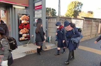 ３学期の登校マナー活動