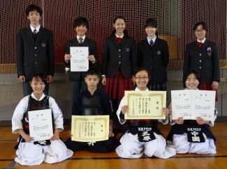 中学剣道部は女子優勝・男子は準優勝でした！