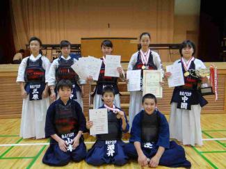 剣道部は中体連中野夏季大会にて優勝しました！