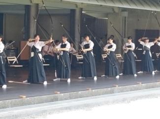 高校弓道部（女子）が東京都総合体育大会（全国総体東京都予選）に出場しました