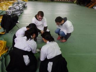 ドイツの大学生が弓道部に体験入部しました