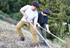 世界遺産の傾斜を体験