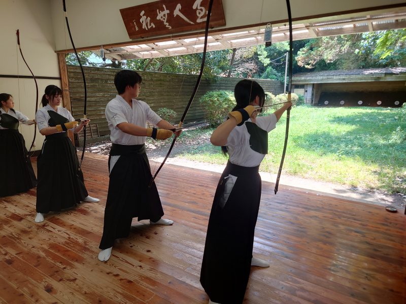 弓道部が合同練習を実施しました